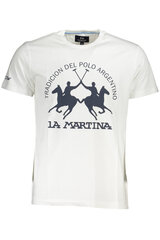 T-särk meestele La Martina, valge hind ja info | Meeste T-särgid | kaup24.ee