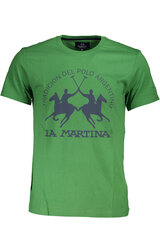 Мужская футболка La Martina, зеленая цена и информация | Мужские футболки | kaup24.ee
