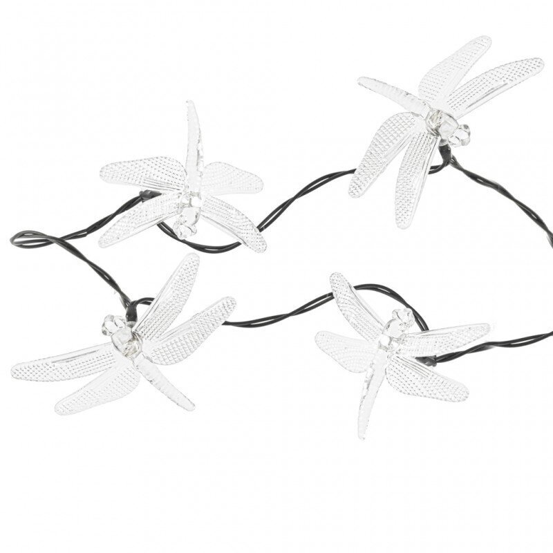 Aiavalgustid Solar Dragonfly 6,5 m 30LED, kirju hind ja info | Aia- ja õuevalgustid | kaup24.ee