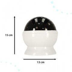 Žvaigždžių projektoriaus naktinė šviesa 2in1 USB balta цена и информация | Праздничные декорации | kaup24.ee