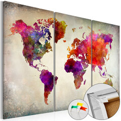 Pilt korgil - Mosaic of Colours [Cork Map] цена и информация | Картины, живопись | kaup24.ee