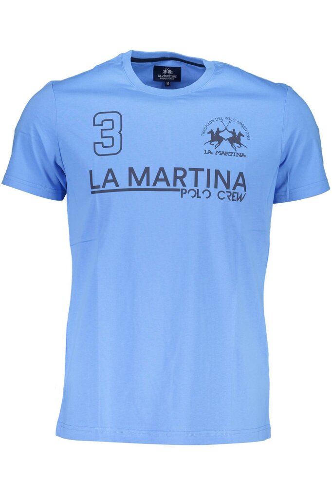 T-särk meestele La Martina XMR310-JS206, sinine hind ja info | Meeste T-särgid | kaup24.ee