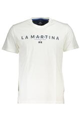 T-särk meestele La Martina WMR005JS206, valge hind ja info | Meeste T-särgid | kaup24.ee