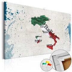 Pilt korgil - Italy [Cork Map] цена и информация | Картины, живопись | kaup24.ee