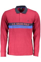 Polosärk meestele US Grand Polo, punane hind ja info | Meeste T-särgid | kaup24.ee