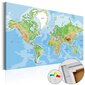 Pilt korgil - World Geography [Cork Map] цена и информация | Seinapildid | kaup24.ee