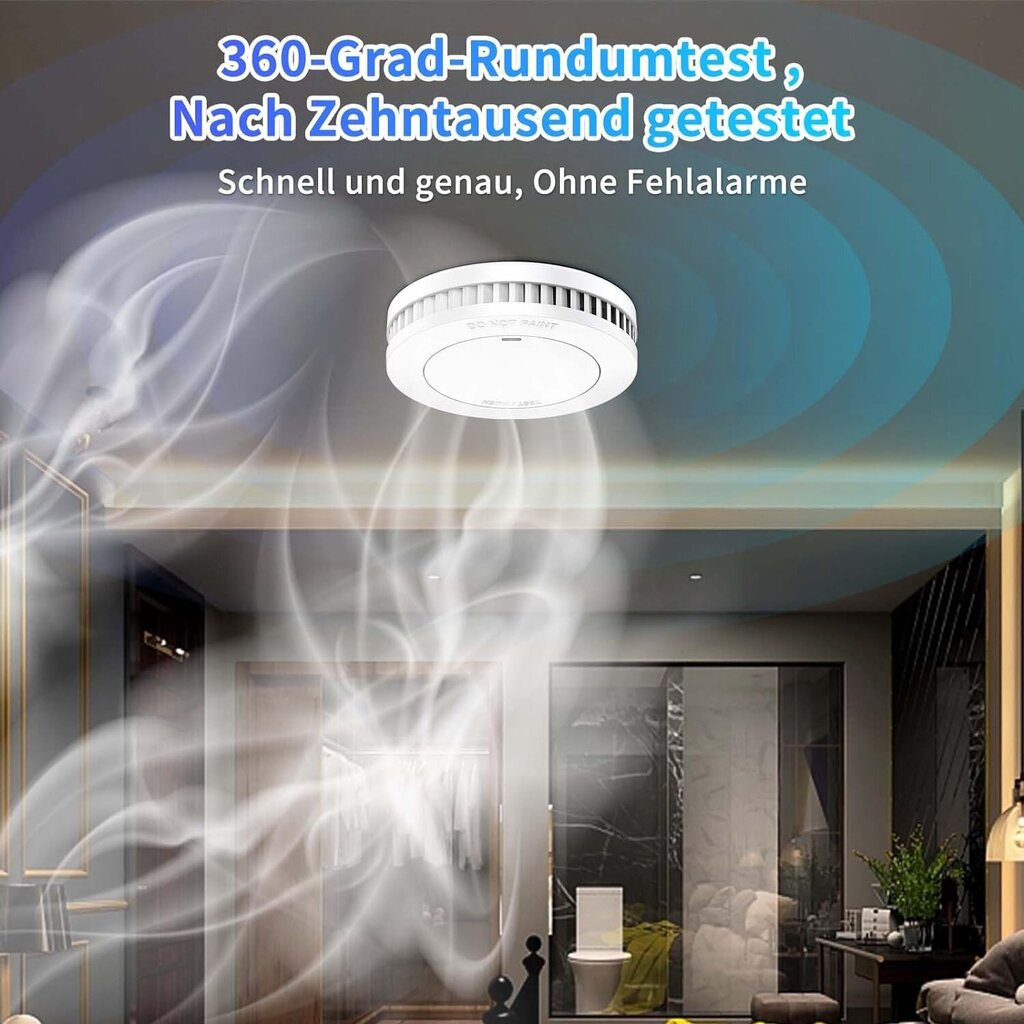Mini suitsuandurid Xindum, SM01, 5 tk, 85 dB, valge hind ja info | Suitsuandurid, gaasiandurid | kaup24.ee