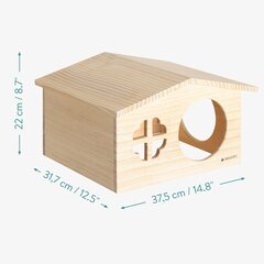 Домик для мелких животных Navaris 33.5 x 31.5 x 22 cm. цена и информация | Navaris Товары для животных | kaup24.ee