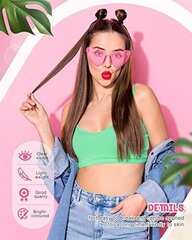 Hot Pink Heart naiste päikeseprillid, 8 tk цена и информация | Женские солнцезащитные очки | kaup24.ee