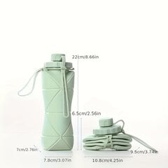 Складная бутылка для питья Tech Zone 600 мл. цена и информация | Бутылки для воды | kaup24.ee