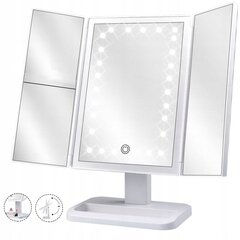 LED kosmeetiline peegel, 40 x 30 cm hind ja info | Meigikotid, lauapeeglid | kaup24.ee