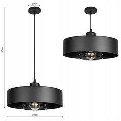 Led-lux ripplamp, must hind ja info | Rippvalgustid | kaup24.ee