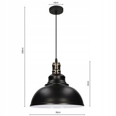 Led-lux ripplamp, must hind ja info | Rippvalgustid | kaup24.ee