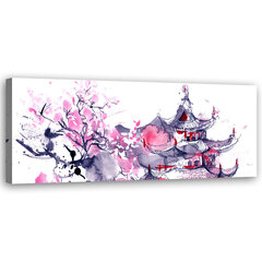 Seinapilt lõuendil Jaapani pagood hind ja info | Seinapildid | kaup24.ee