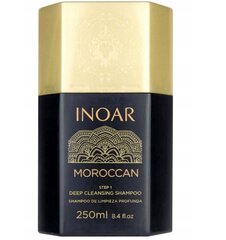 Inoar Moroccan 1 sügavpuhastav šampoon 250 ml цена и информация | Шампуни | kaup24.ee