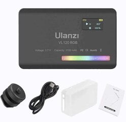 Ulanzi LED lamp VL120 RGB aku kaamera telefonile цена и информация | Осветительное оборудование для фотосъемок | kaup24.ee