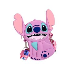 Силиконовая сумочка Stitch, для девочек, розовая цена и информация | Аксессуары для детей  | kaup24.ee