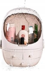 Suur sahtlitega kosmeetikakarp Korbi F15, roosa, 1 tk цена и информация | Косметички, косметические зеркала | kaup24.ee