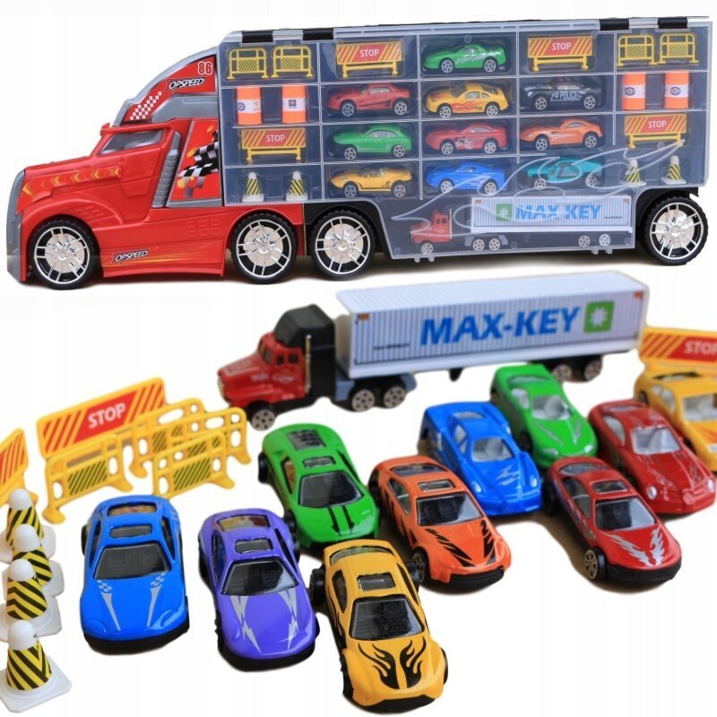 Veoauto autode ja rajaga hind ja info | Poiste mänguasjad | kaup24.ee