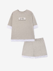 Пижама для девочек Gulliver, серая цена и информация | Пижамы, халаты для девочек | kaup24.ee