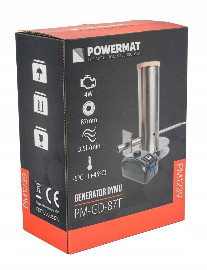 Suitsugeneraator Powermat PM-GD-87T, hõbe, 4W hind ja info | Suitsuahjud, tarvikud | kaup24.ee
