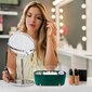 Kosmeetikatarvikute karp Korbi F26, roheline, 1 tk цена и информация | Meigikotid, lauapeeglid | kaup24.ee