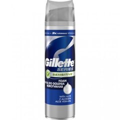 Vaht raseerimiseks Gillette seeria Foam Sensitive, 250 ml hind ja info | Raseerimisvahendid | kaup24.ee