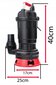 Septik veskiga Red Technic RTPDSR0071, 1050W, voolikuga 30 m цена и информация | Puhta vee pumbad | kaup24.ee