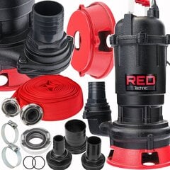 Septik veskiga Red Technic RTPDSR0071, 1050W, voolikuga 30 m hind ja info | Puhta vee pumbad | kaup24.ee