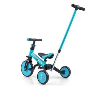 Milly Mally Blue optimus 4in1 20" tasakaaluliikur Must, sinine цена и информация | Kolmerattalised jalgrattad | kaup24.ee