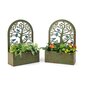 Metallist kõrgendatud aiapeenar võrega Costway, 40 x 17 x 60 cm, 2tk цена и информация | Lillekastid | kaup24.ee