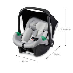 Turvatool Kinderkraft Mink Pro i-Size, 0-13 kg, Grey hind ja info | Turvatoolid | kaup24.ee