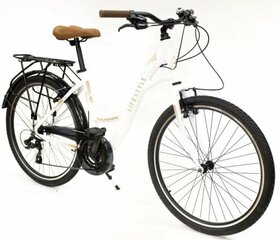 Городской велосипед Rocksbike с рамой 17 дюймов (44 см), белый цена и информация | Велосипеды | kaup24.ee