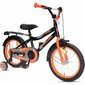 Laste jalgratas Enero, oranž/must hind ja info | Jalgrattad | kaup24.ee
