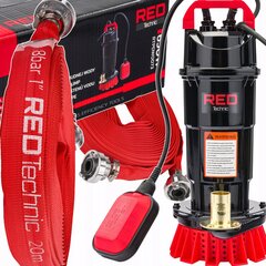 Vihmaveepump Red Technic RTPDW0073, 650W, 8000 l/h, voolikuga 20 m цена и информация | Канализационные насосы | kaup24.ee