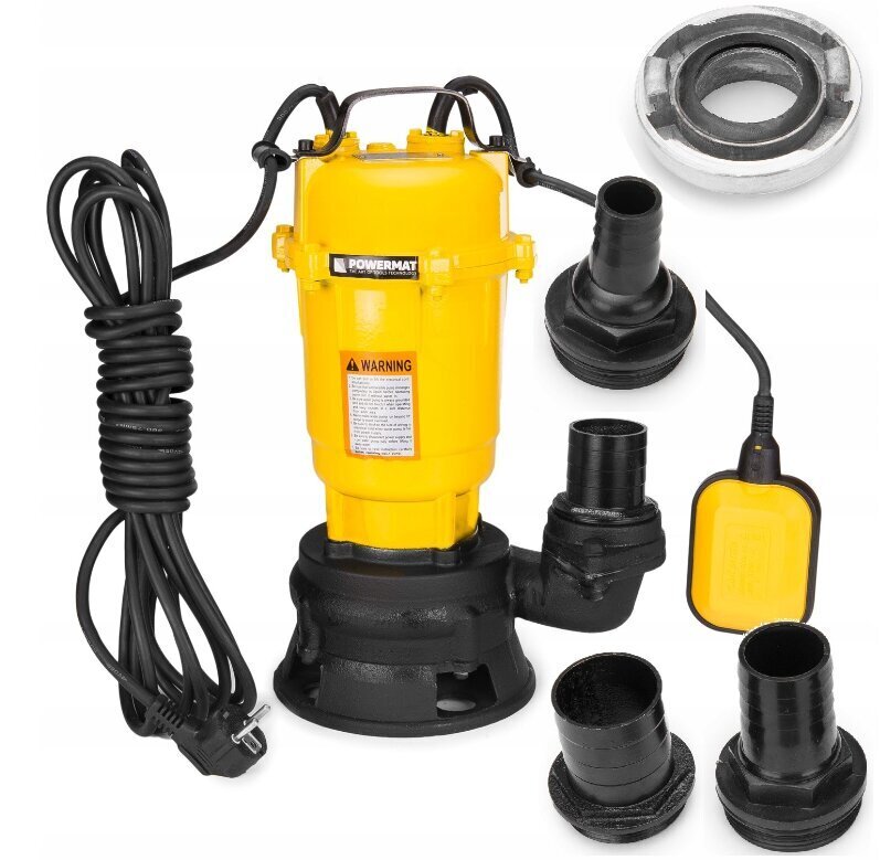 Määrdunud veepump Powermat PM-PDS-3000P, 750W, 25000 l/h цена и информация | Reoveepumbad | kaup24.ee