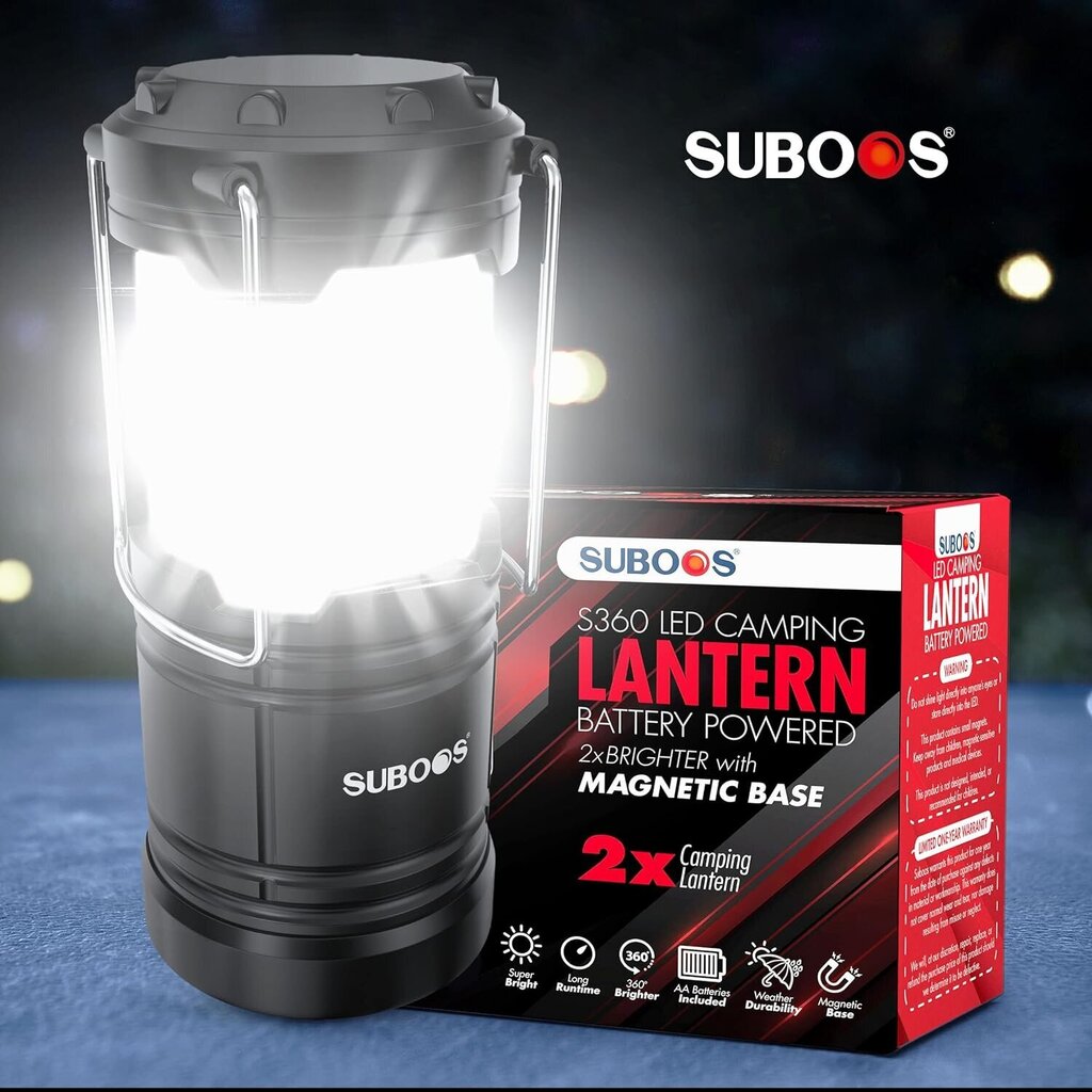 Suboos akutoitega LED-lambid (2 tk) hind ja info | Valgustid ja lambid | kaup24.ee