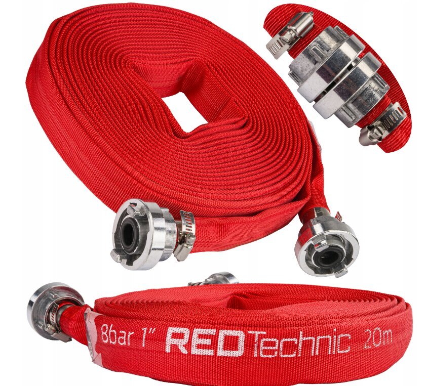 Lint tuletõrjevoolik musta vee jaoks Red Technic RTWS0065, 1" 20 m hind ja info | Kastekannud, voolikud, niisutus | kaup24.ee