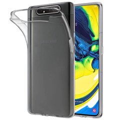 Твердый силиконовый (TPU) чехол – прозрачный (Galaxy A80) цена и информация | Чехлы для телефонов | kaup24.ee