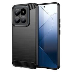 „Carbon“ твердый силиконовый чехол (TPU) - черный (Xiaomi 14 Pro) цена и информация | Чехлы для телефонов | kaup24.ee