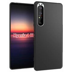 Твердый силиконовый чехол (TPU) - чёрный (Xperia 1 III) цена и информация | Чехлы для телефонов | kaup24.ee