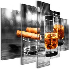 Maal - Cigars and Whiskey (5 Parts) Wide hind ja info | Seinapildid | kaup24.ee