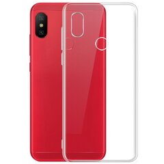 Твердый силиконовый (TPU) чехол – прозрачный (Redmi Note 6 Pro) цена и информация | Чехлы для телефонов | kaup24.ee