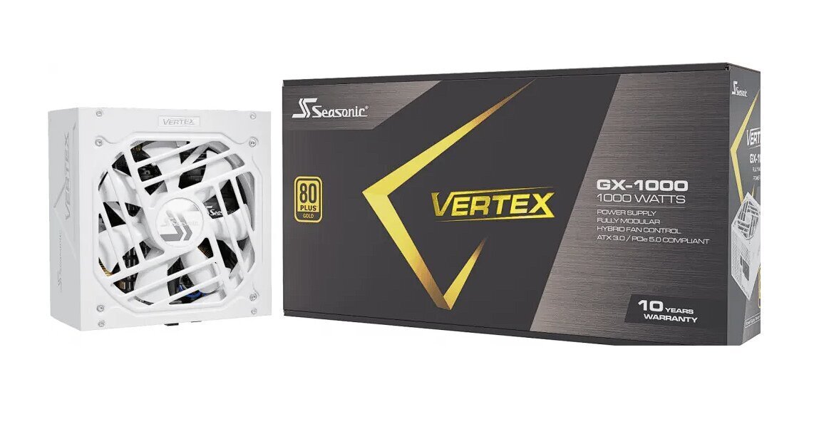 Seasonic Vertex GX White GX-1000 цена и информация | Toiteplokid (PSU) | kaup24.ee