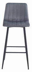 3-toolide komplekt Leobert Pozza, hall/must hind ja info | Söögilaua toolid, köögitoolid | kaup24.ee