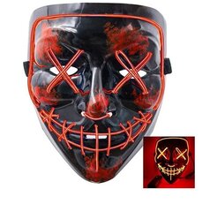 Светодиодная маска для Хэллоуина Purge цена и информация | Карнавальные костюмы | kaup24.ee