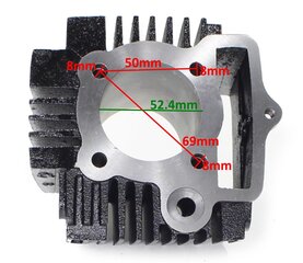 Цилиндр с поршнем, 52,4 мм цена и информация | Мотоаксессуары | kaup24.ee