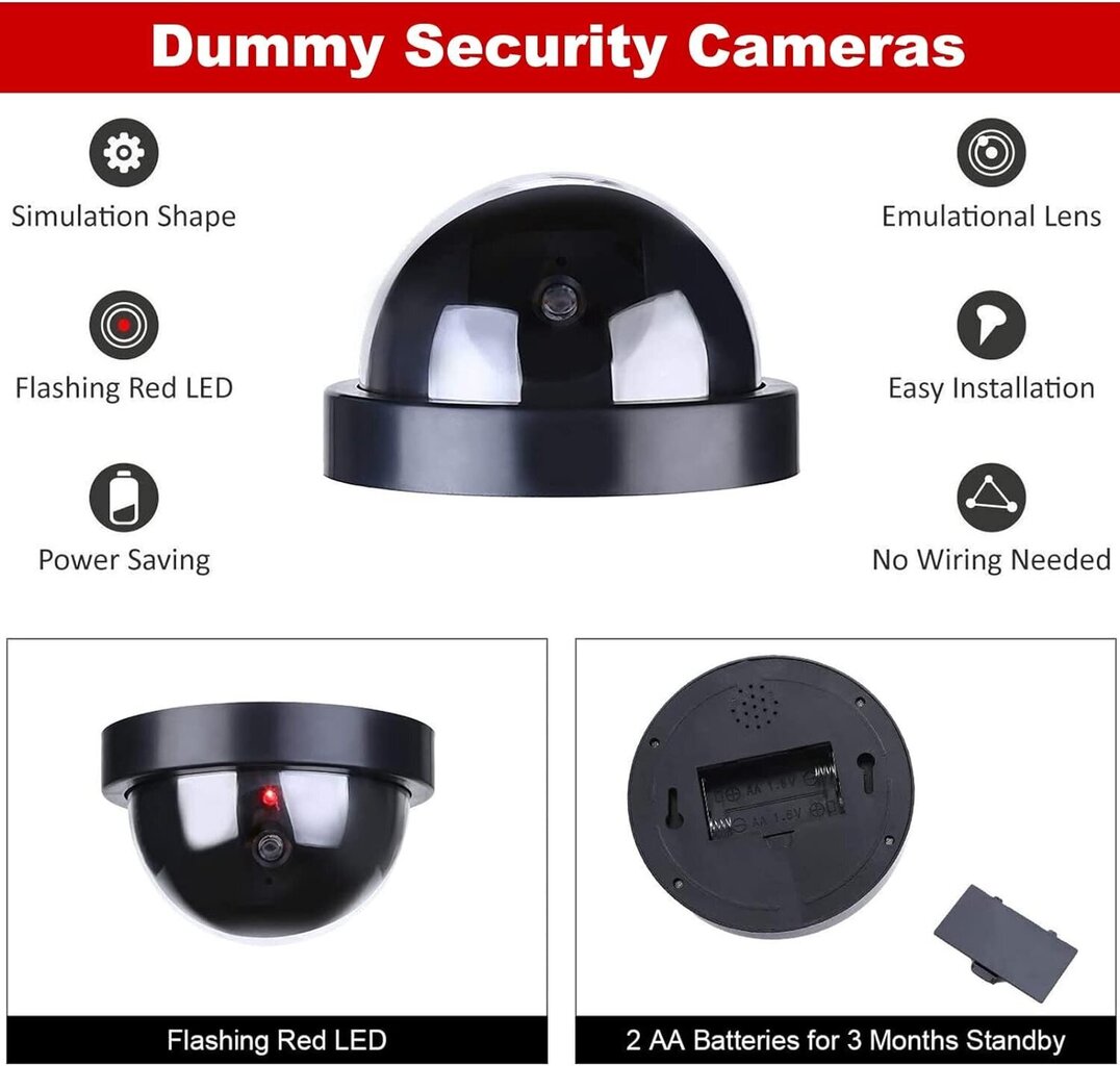 NONMON imitatsioonkaamera CCTV, 4 tk hind ja info | Valvekaamerad | kaup24.ee