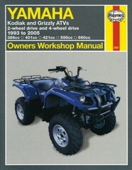 Yamaha Kodiak & Grizzly ATVs (93 - 05) Haynes Repair Manual цена и информация | Энциклопедии, справочники | kaup24.ee