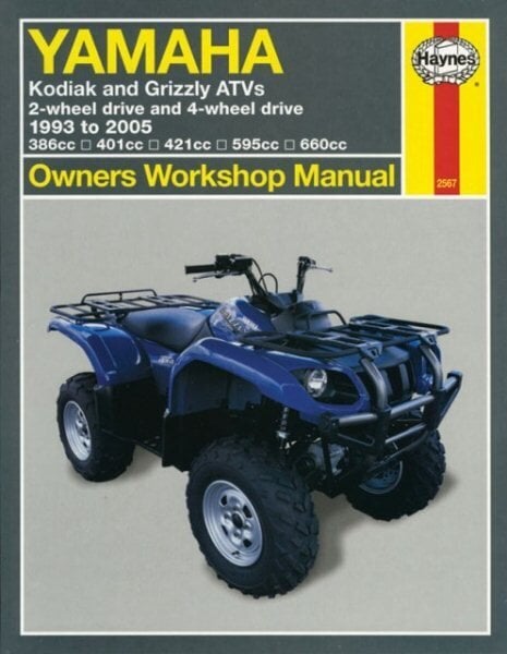 Yamaha Kodiak & Grizzly ATVs (93 - 05) Haynes Repair Manual hind ja info | Entsüklopeediad, teatmeteosed | kaup24.ee